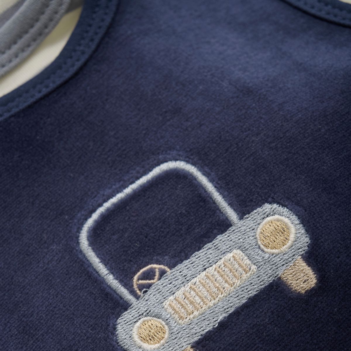 Fixoni - Sett, Body & Sparkebukse Velour Indigo Blue