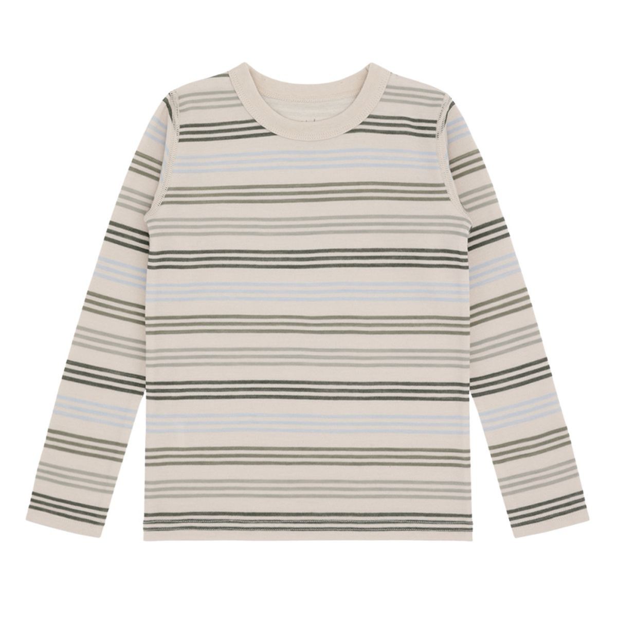 Hust And Claire - Trøye Ull/ Bambus Abba 3 Stripe French Oak