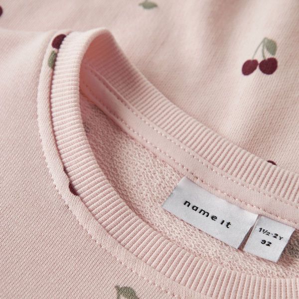 Hovedbilde Name It - Genser Sweat Valba Crystal Pink Cherry