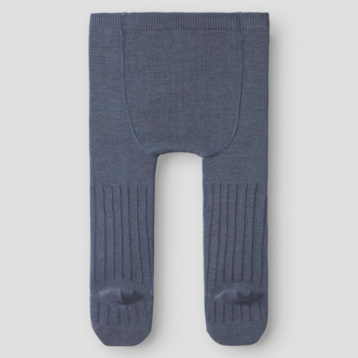 Name It Strømpebukse Baby Ull/ Bomull Rib Wakma Folkstone Gray