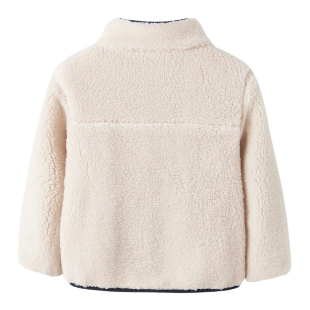 Name It - Fleecejakke Mattia Sherpa Mini Moonbeam / Dark Sapphire
