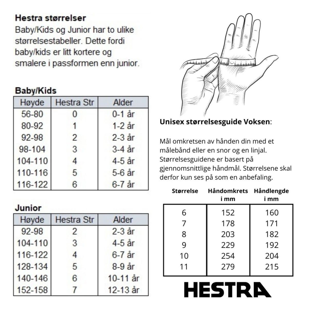 Hestra - Votter Fjellvotten Jr Marineblå