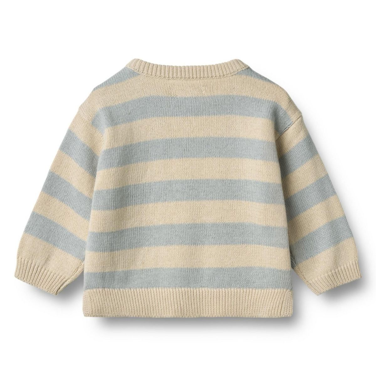 Wheat - Genser Baby Morgan Knit Blue Stripe