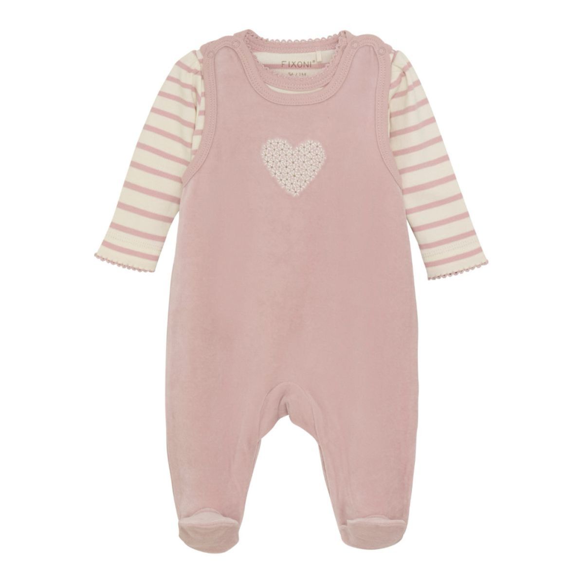 Fixoni - Sett, Body & Sparkebukse Velour Shadow Gray