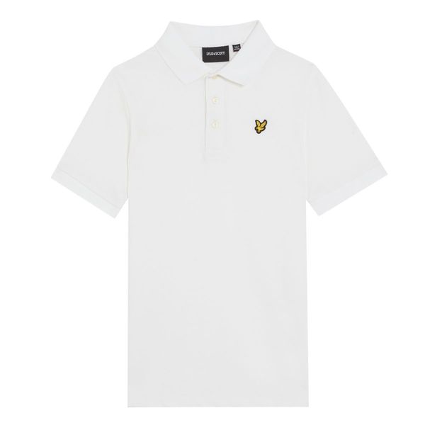 Bilde av Lyle & Scott - T-skjorte Plain Polo Shirt White